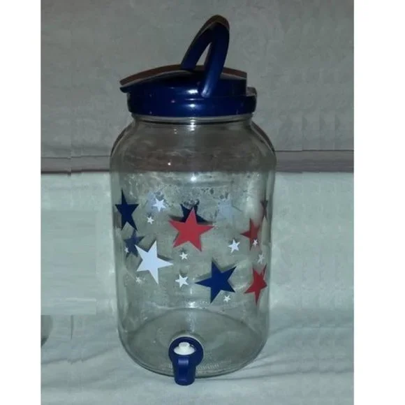 Vtg Beverage Dispenser for Ice Tea, Lemonade,Juice handle/lid/Faucet MADE IN USA - Picture 3 of 6